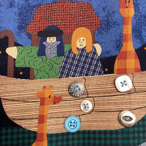 Handmade Vest Womens Small Petite Youth Noahs Ark Sunday School Bible Cute - Picture 6 of 12